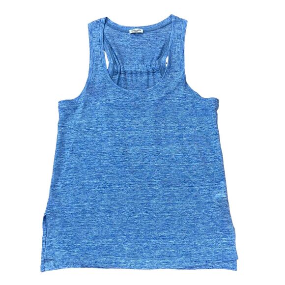 NWOT Splendid Sample Heather Blue Linen Rayon Tie Back Tank Top Women's Size S - Picture 1 of 12